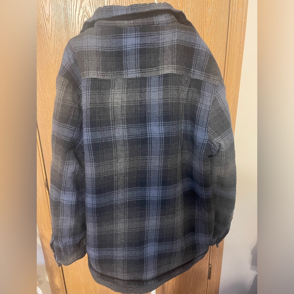 Coleman Plaid Flannel Sherpa Fleece-Lined Button Up Jacket - Picture 2 of 9